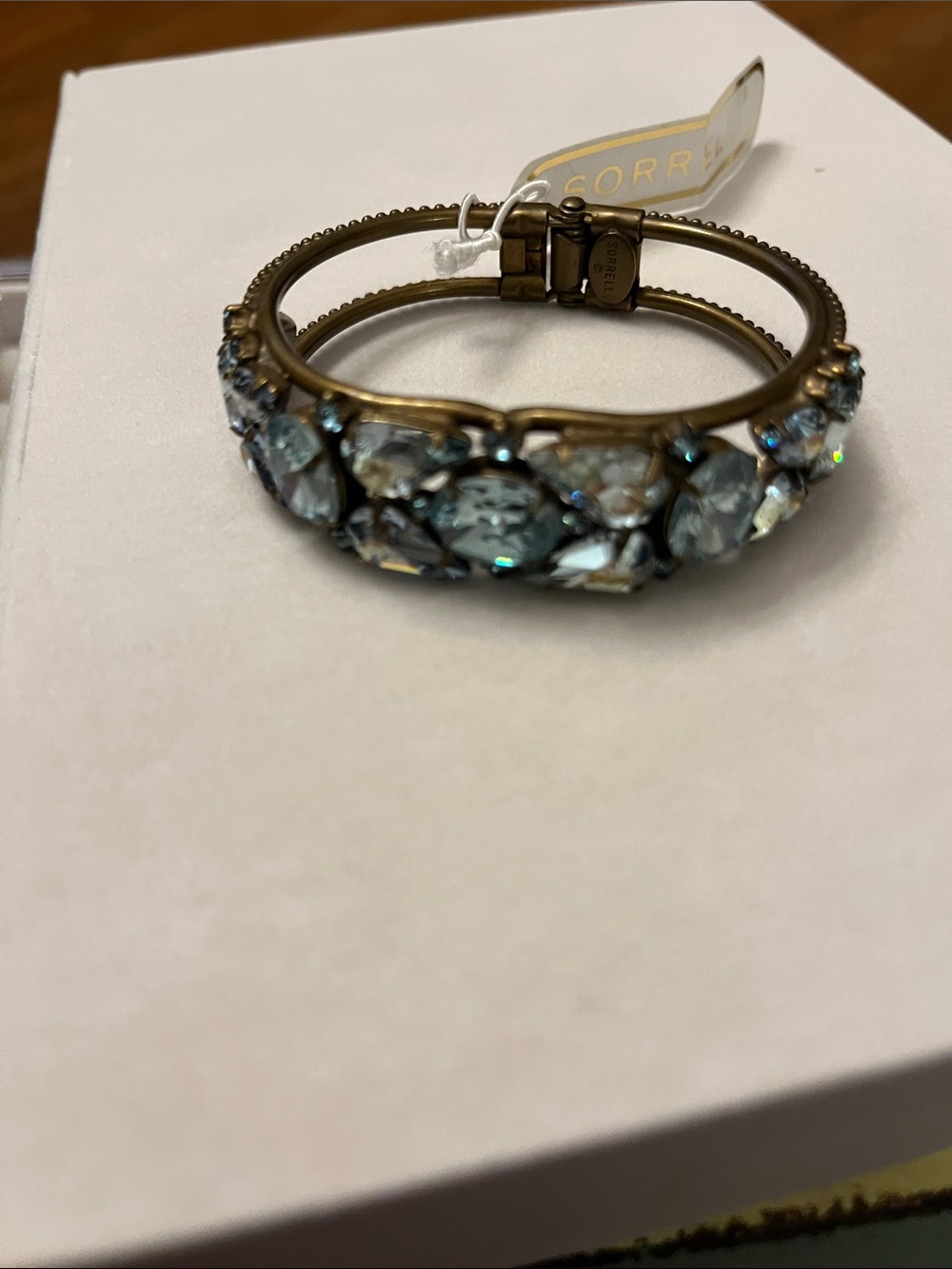 Sorrelli Light Blue Crystal Stretch Bracelet - Picture 5 of 9